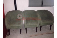 sofa ly chân gỗ xanh rêu